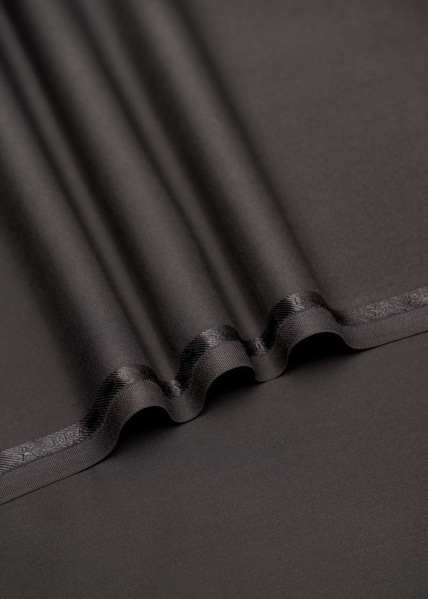Premium Charcoal Grey Wash & Wear Unstitched Suit