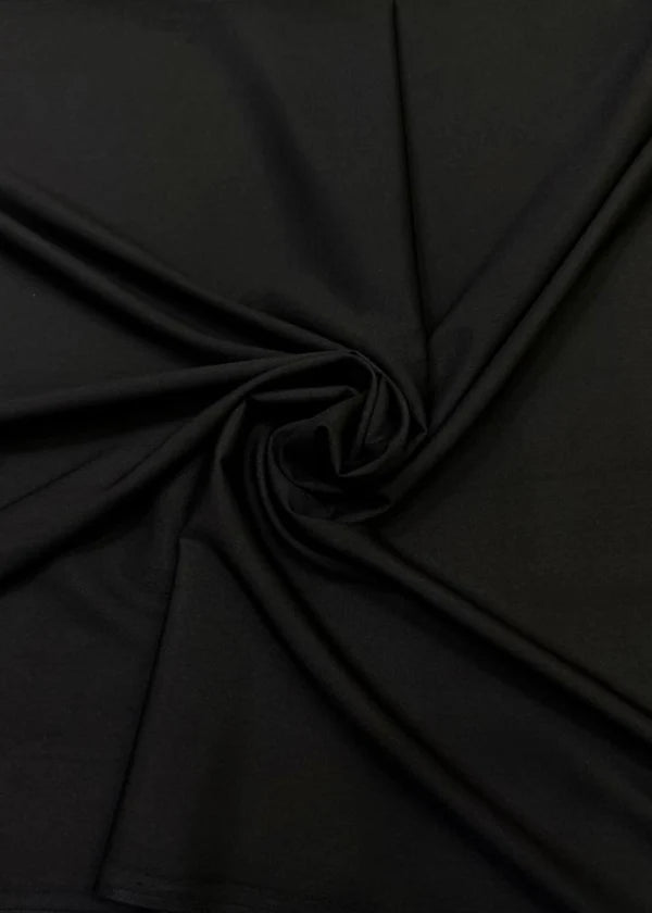 Premium Jet Black Wash & Wear Unstitched Suit