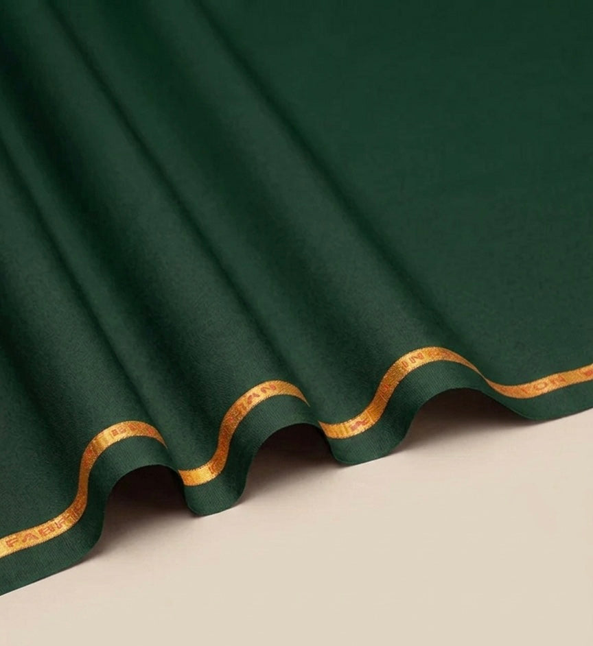 Premium Green Wash & Wear Unstitched Suit